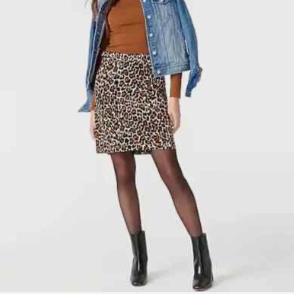 J. Crew Leopard Print Mini Skirt - Brown/Tan/Black